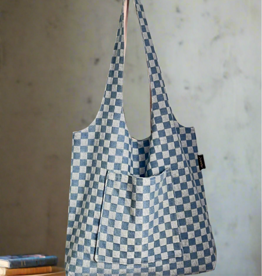 stylish boho bag, handbags, handbag designer ,boho bag, designer bags, denim bag, checkered bag , boho shoulder bag, boho purse, boho handbag, boho bag, blue boho bag, bag for women, handmade bag, cartera de mahon