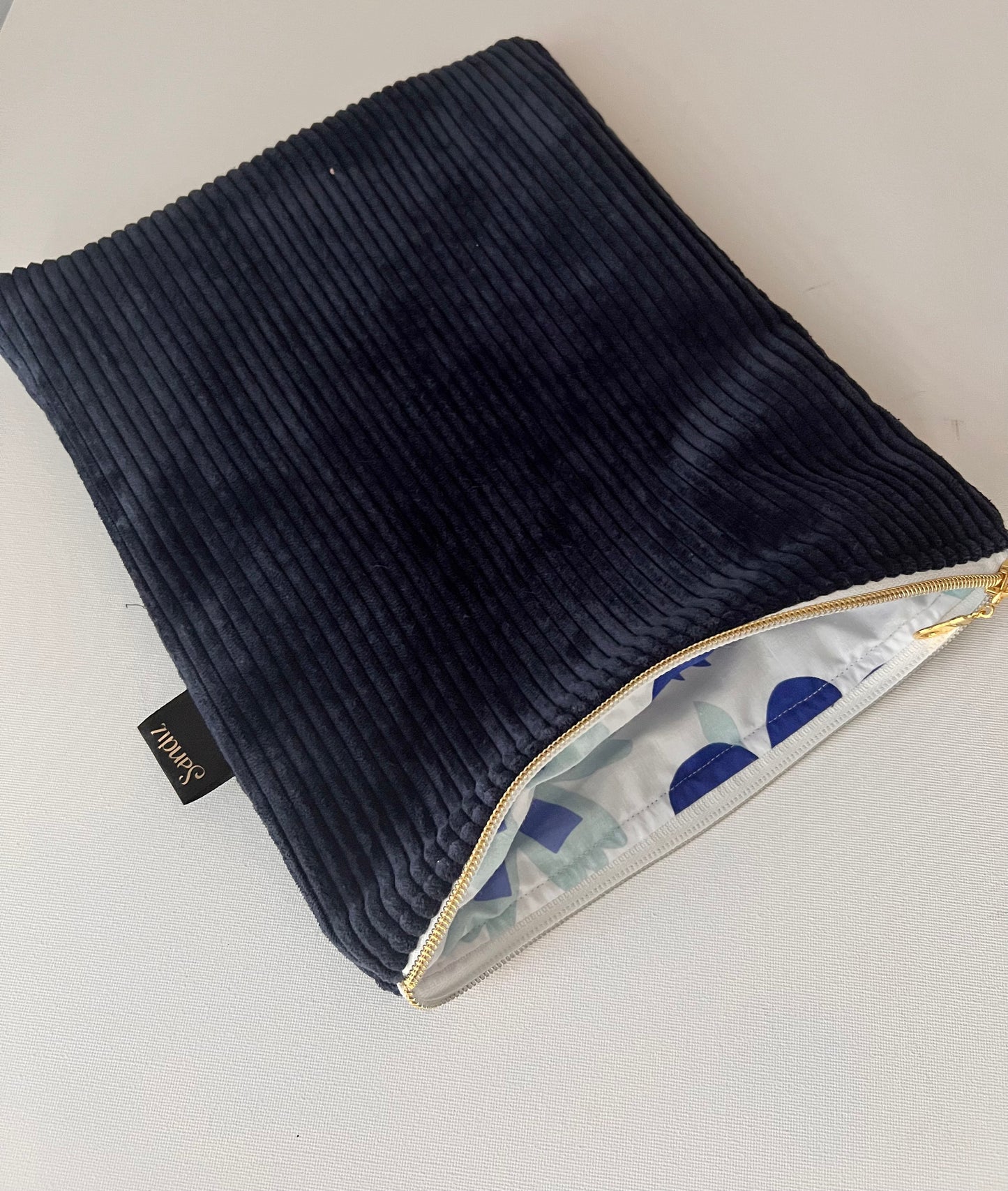 Corduroy Tablet Bag, IPad Cover, Handmade 10x12 inches