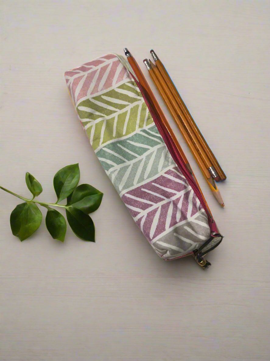 Pretty Colors Pencil Case Pouch, Makeup brushes Cases, Handmade