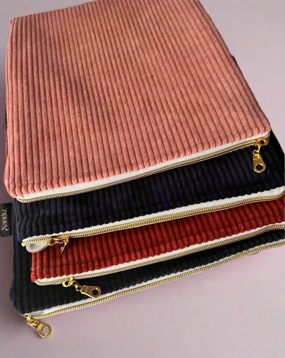 Corduroy Tablet Bag, IPad Cover, Handmade 10x12 inches