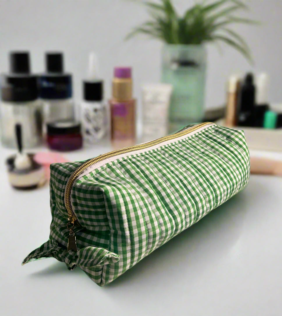 Travel Makeup Bag Quilted, Toiletries Case, teachers gift, moms gift, handmade bag, gift for her, Cotton Toiletry Case, makeup bag, cosmetic pouch, toiletry organizer, vanity bag
large cosmetic bag, makeup travel case, brush holder, flat iron case,
hair tool bag, heat resistant pouch
