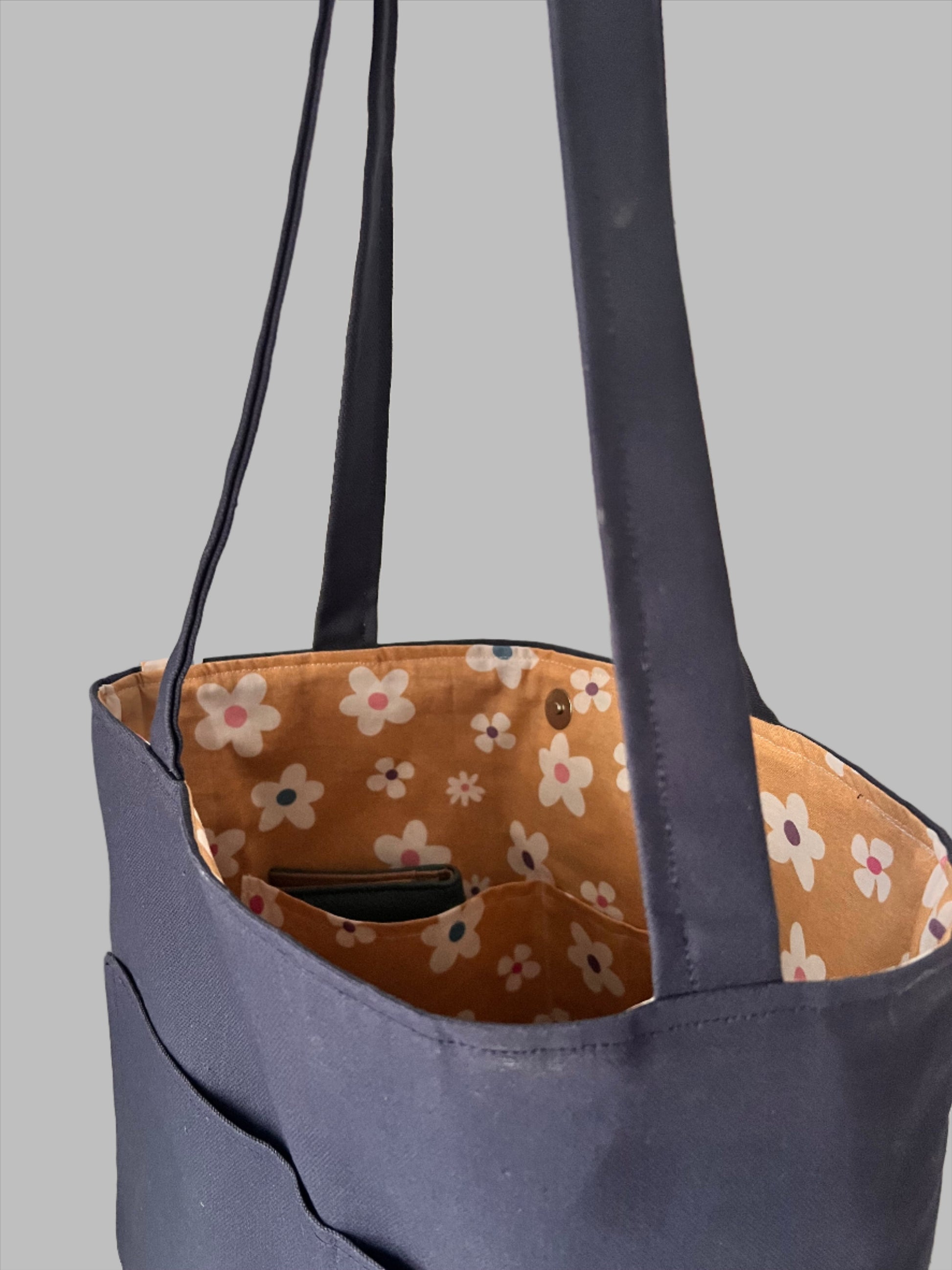 Tote Bag, Shoulder Bag, women bag, handmade bag, Canvas tote, Reusable tote, Eco-friendly tote, Cotton tote, Custom tote, Tote bag with pockets, Beach tote, small tote bag, Tote bag for work, Tote bag for school, Tote bag for groceries, Tote bag with long handles, blue tote bag