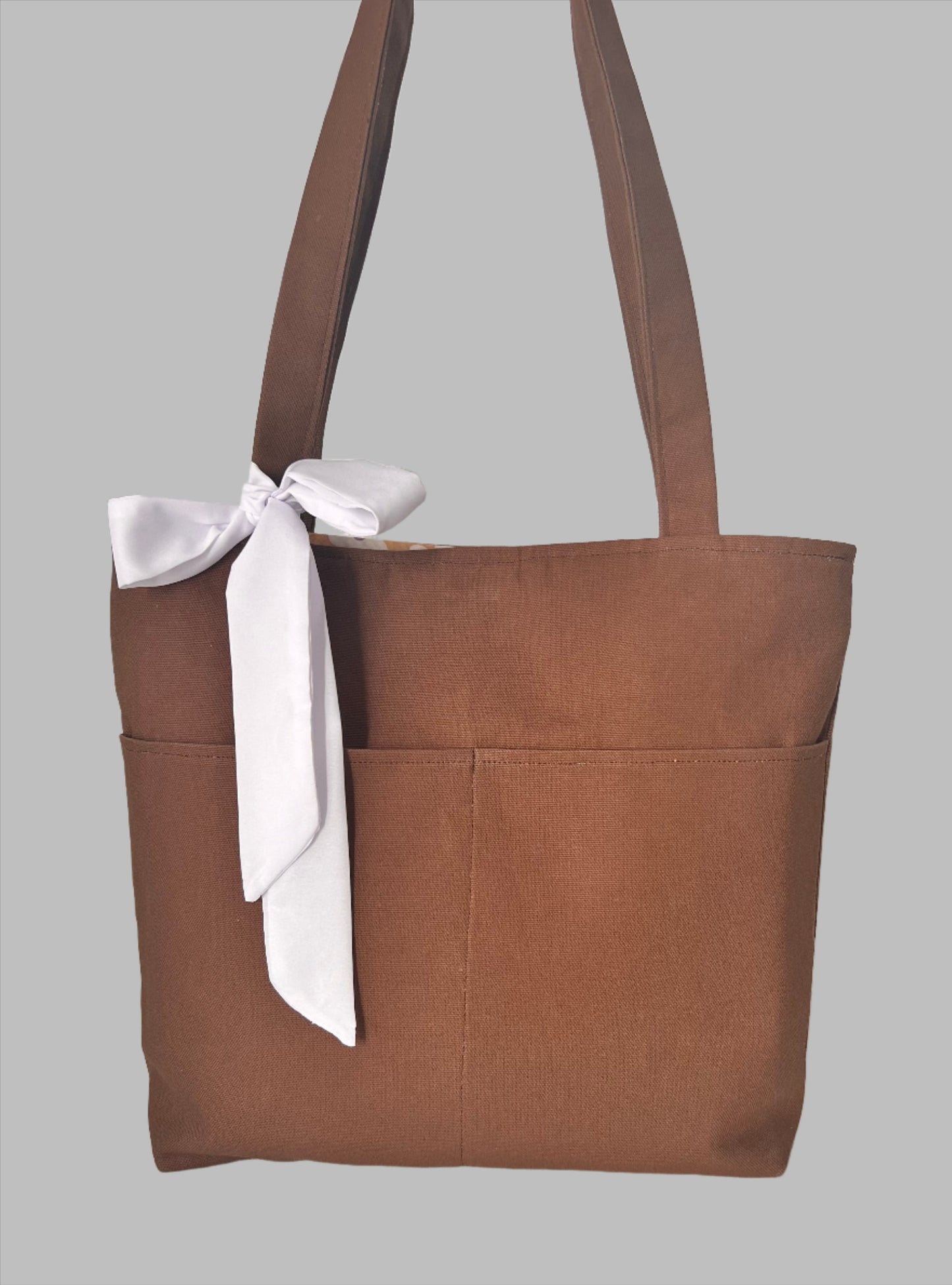 Tote Bag, Shoulder Bag, women bag, handmade bag, Canvas tote, Reusable tote, Eco-friendly tote, Cotton tote, Custom tote, Tote bag with pockets, Beach tote, small tote bag, Tote bag for work, Tote bag for school, Tote bag for groceries, Tote bag with long handles, brown tote bag