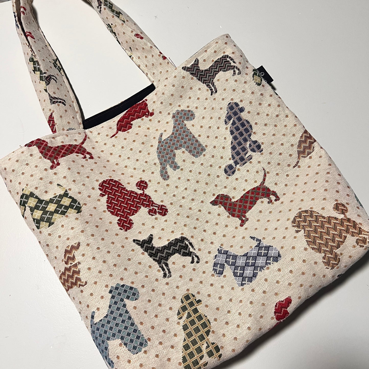 Everyday Dog Tote Bag, Spacious handmade Bag for Dog Lovers