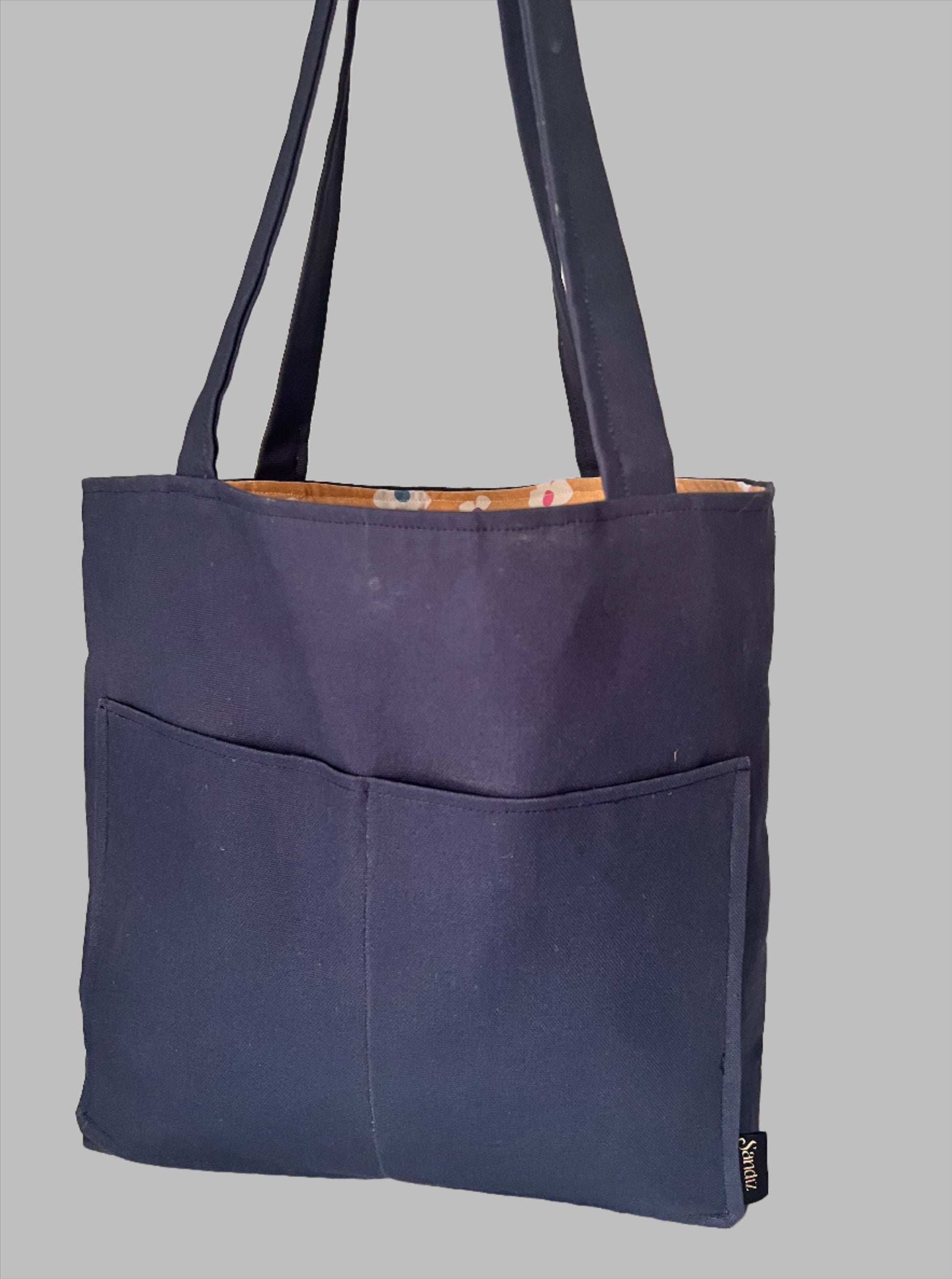 Tote Bag, Shoulder Bag, women bag, handmade bag, Canvas tote, Reusable tote, Eco-friendly tote, Cotton tote, Custom tote, Tote bag with pockets, Beach tote, small tote bag, Tote bag for work, Tote bag for school, Tote bag for groceries, Tote bag with long handles, blue tote bag