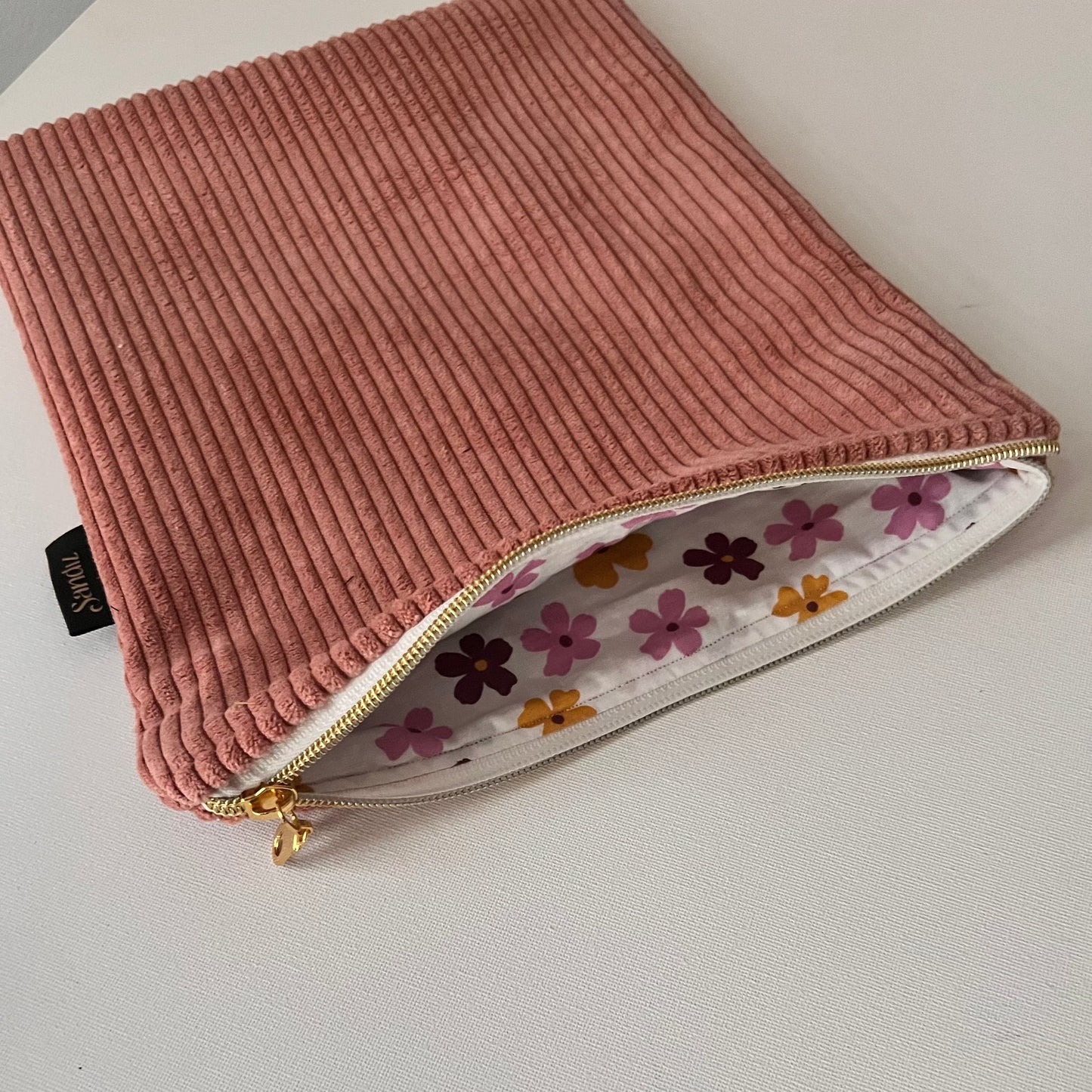 Corduroy Tablet Bag, IPad Cover, Handmade 10x12 inches