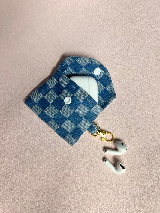 Earphone Case, Soft Protective Cover, Handmade