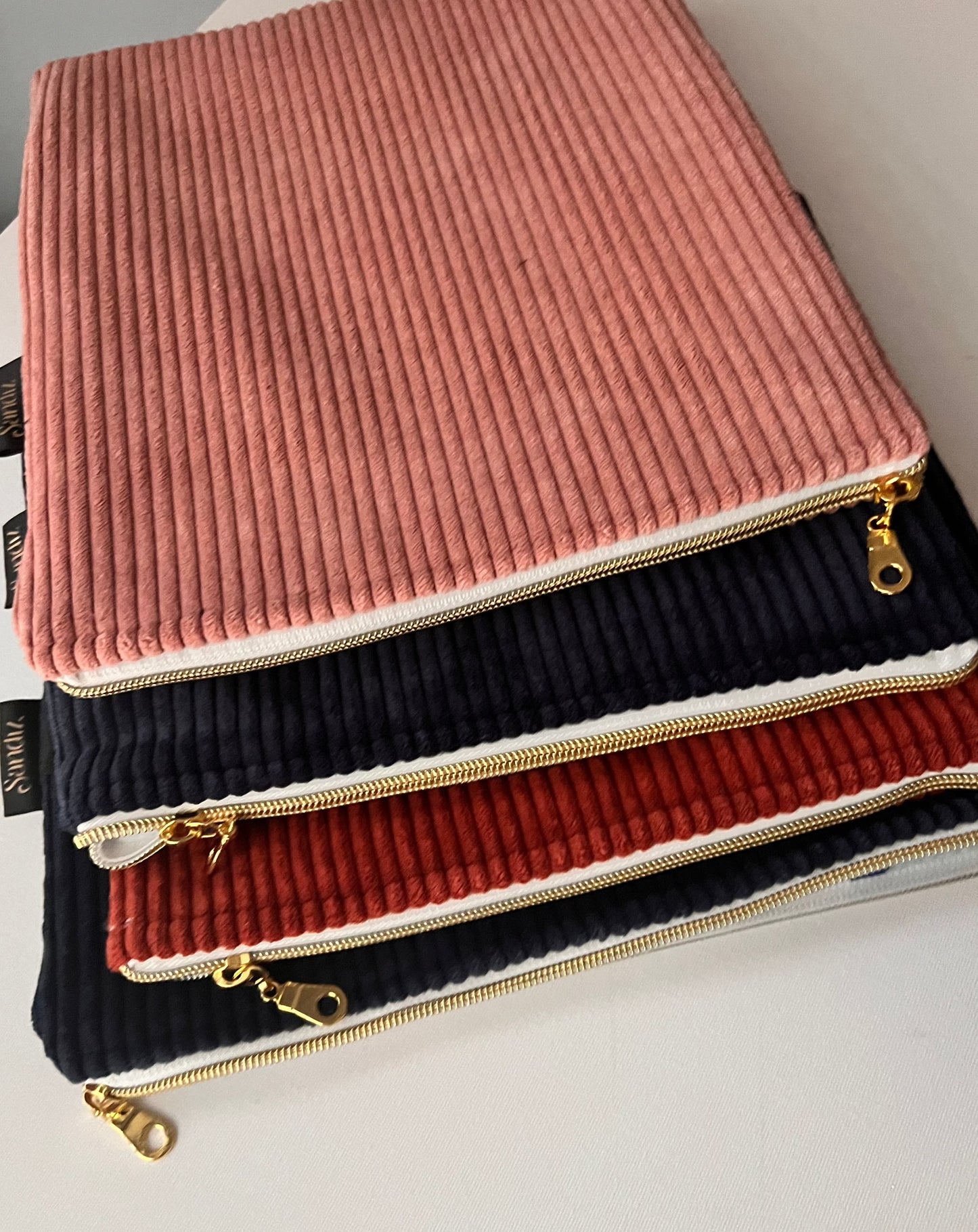 Corduroy Tablet Bag, IPad Cover, Handmade 10x12 inches