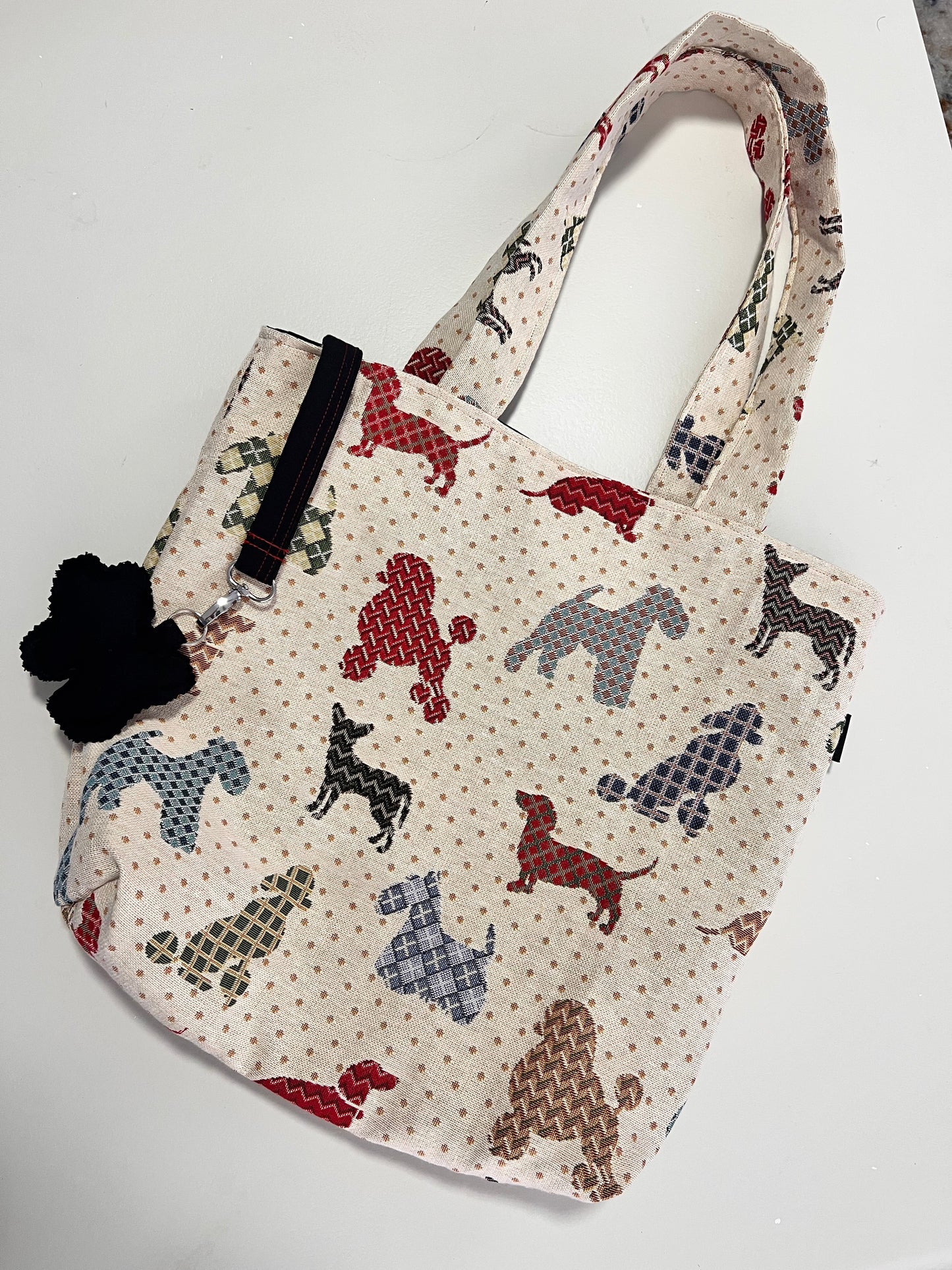 Everyday Dog Tote Bag, Spacious handmade Bag for Dog Lovers