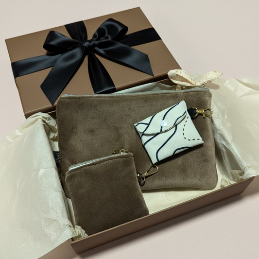 Mom Kit, Brown Velvet, Handmade