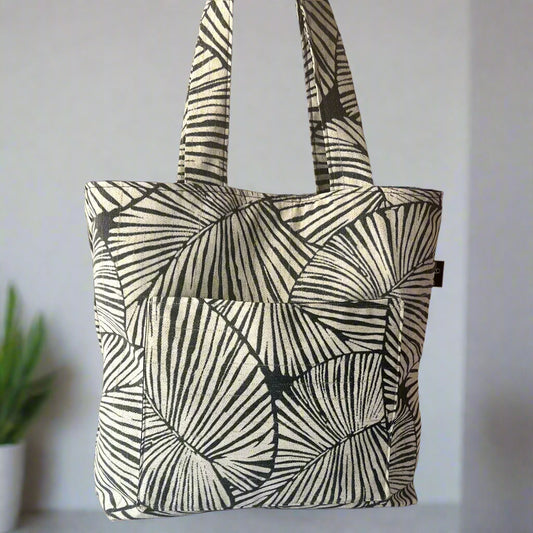 Black  handmade Tote bag Set, Sandiz Handmade Bags