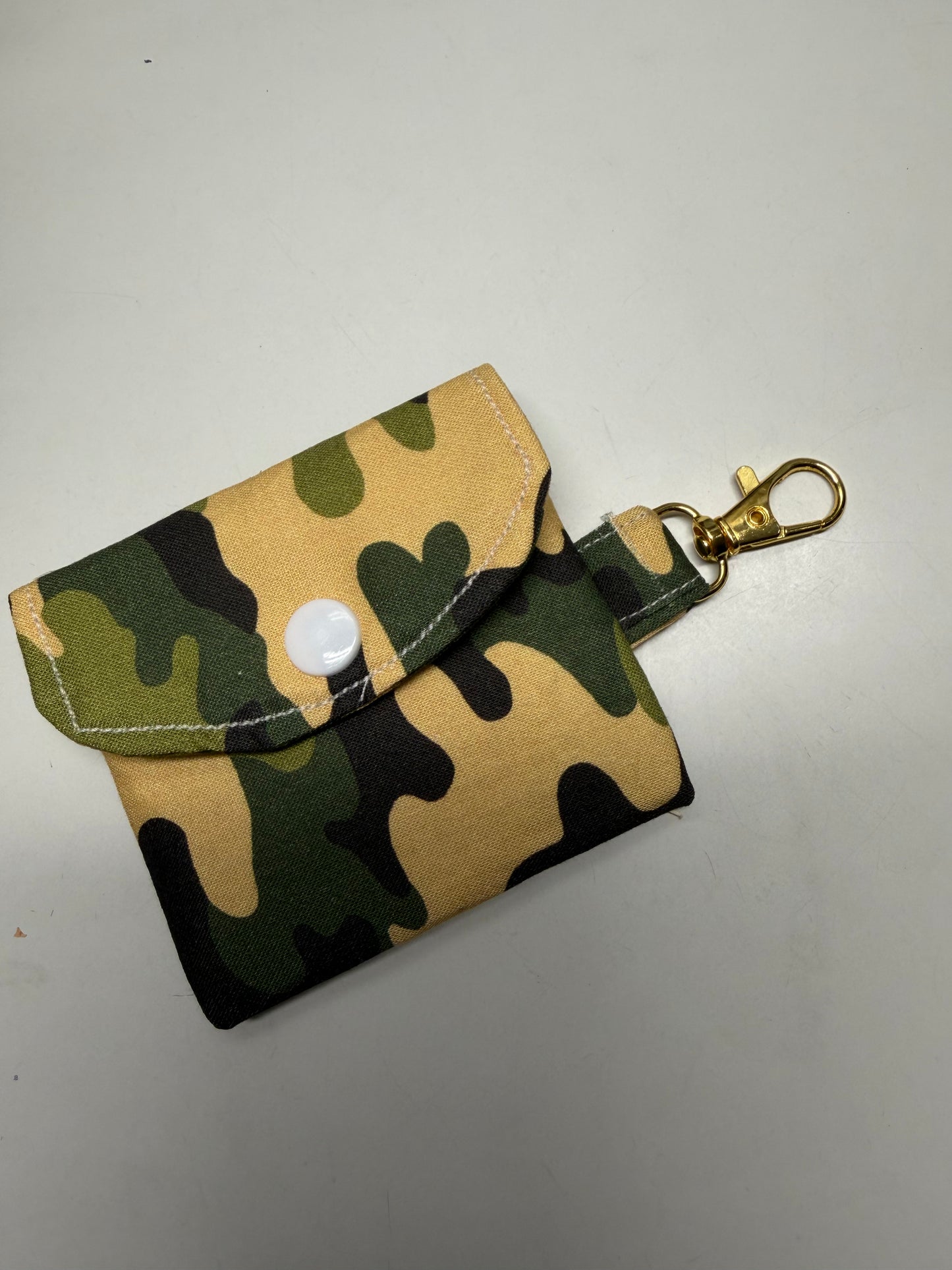 Earphone Case, Soft Protective Cover with Easy Access (Blue), Handmade