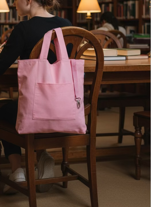 Doble Pink Tote bag, Handmade