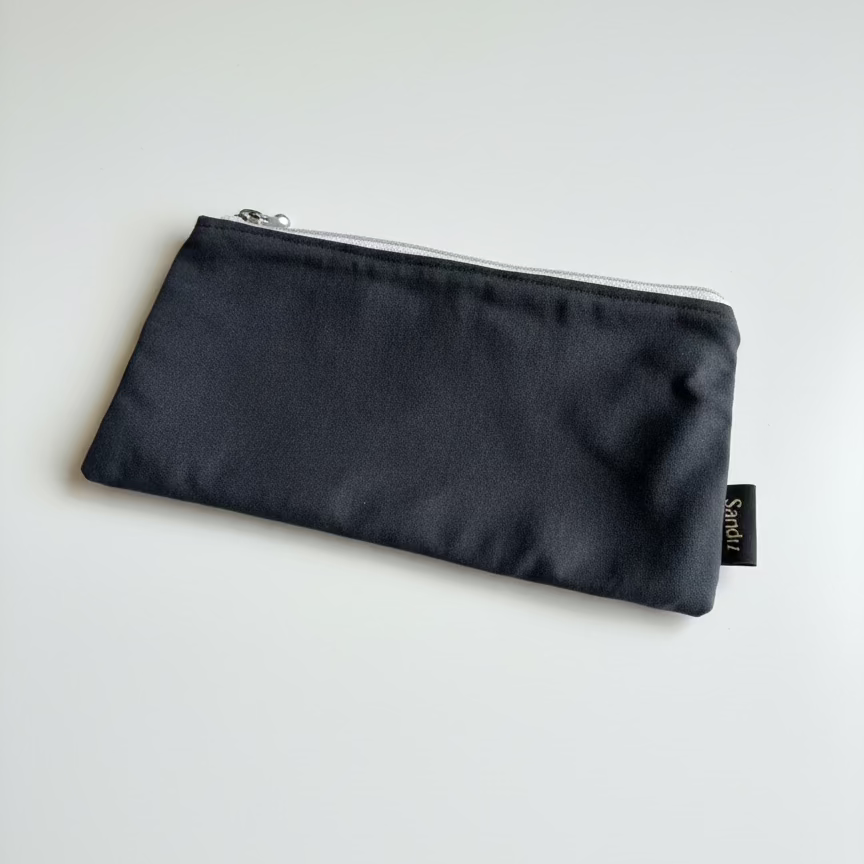 Black Moon Tote Bag Set with Makeup Bag , Handmade