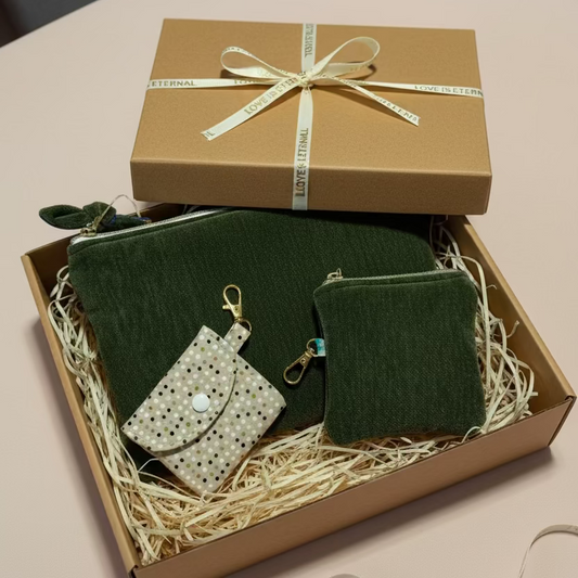 Mom Kit, Green Velvet, Handmade
