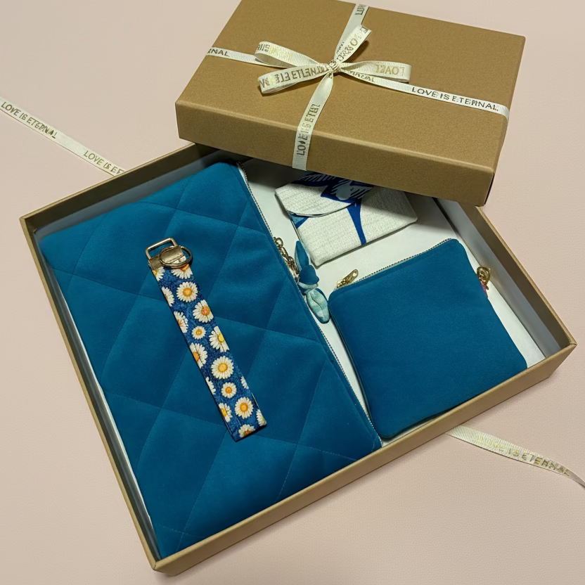 Mom Kit, Blue Velvet, Handmade
